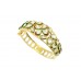 Gold Plated Metal Bangle bridal wedding jewelry white zircon stone red enamel